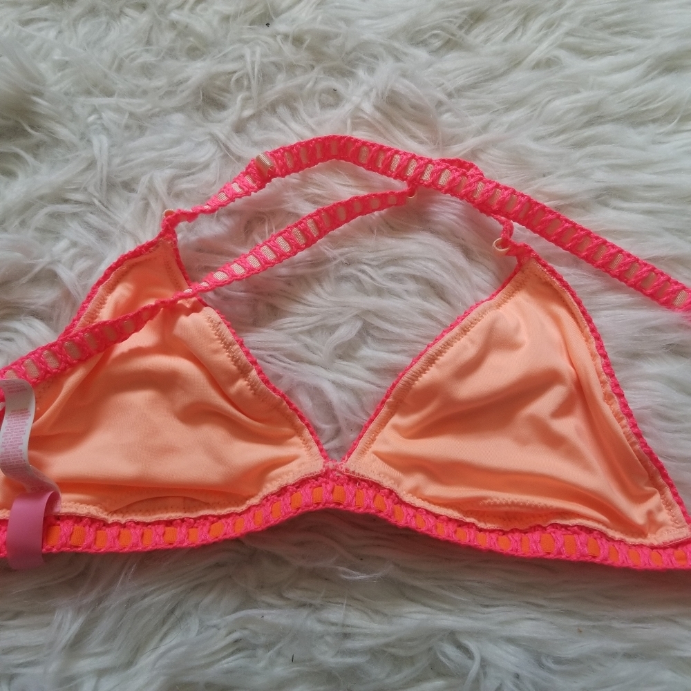 Victorias Secret Neon Pink Swim Bikini Top - Picture 5 of 7